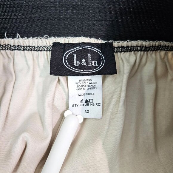 American Sz 3X Floral Rosette Appliqués Ecru Skirt Pockets Romantic Party Fairy - Picture 8 of 9